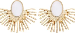 Orecchini a perno - White Nest