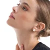 Orecchini a perno - White Nacre
