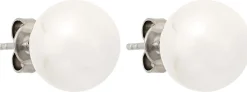 Orecchini a perno - White Nacre