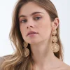 Orecchini a perno - Wrapped Gold