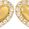 Orecchini a perno - Zirconia Hearts