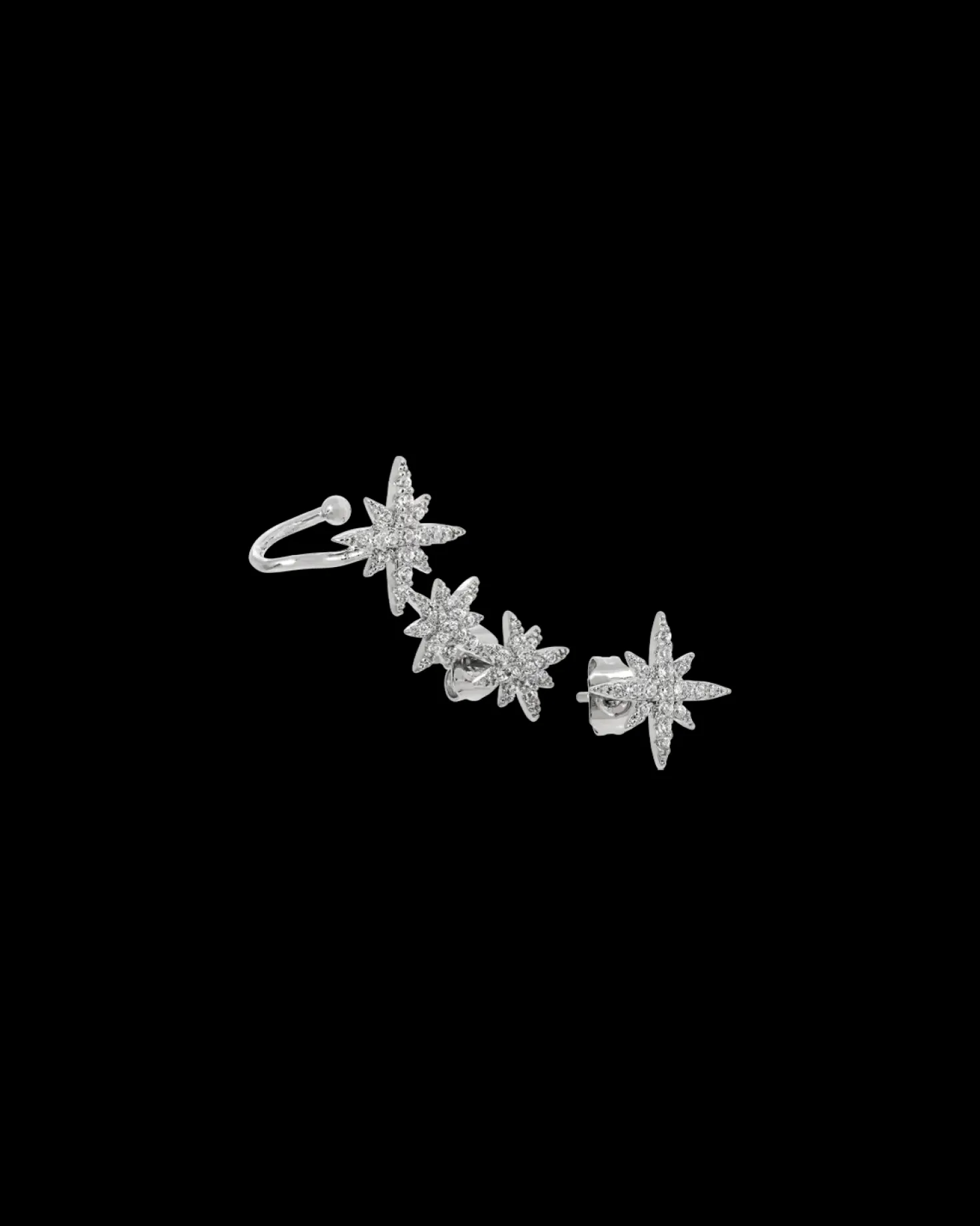 Orecchini a perno - Zirconia Stars