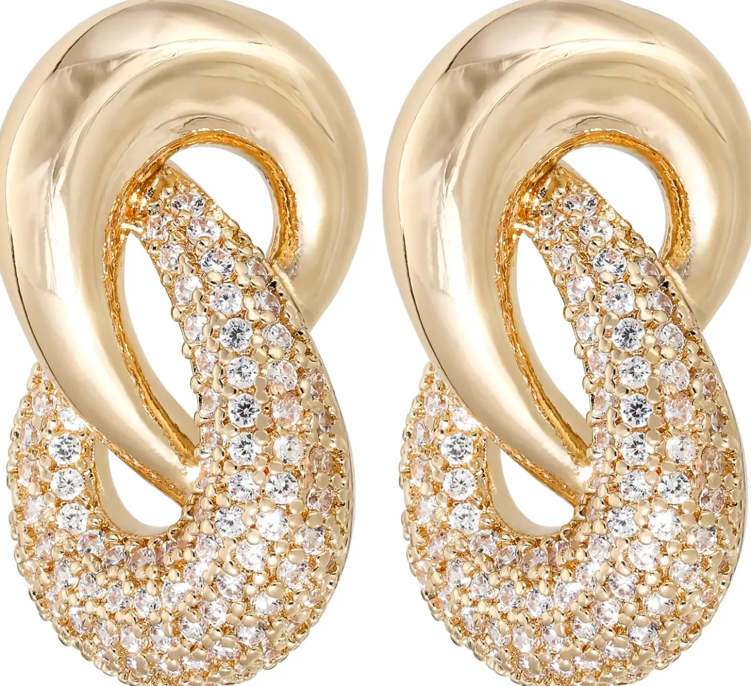 Orecchini a perno - Zirconia Eight