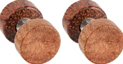 Orecchini a perno da uomo - Wood Circle