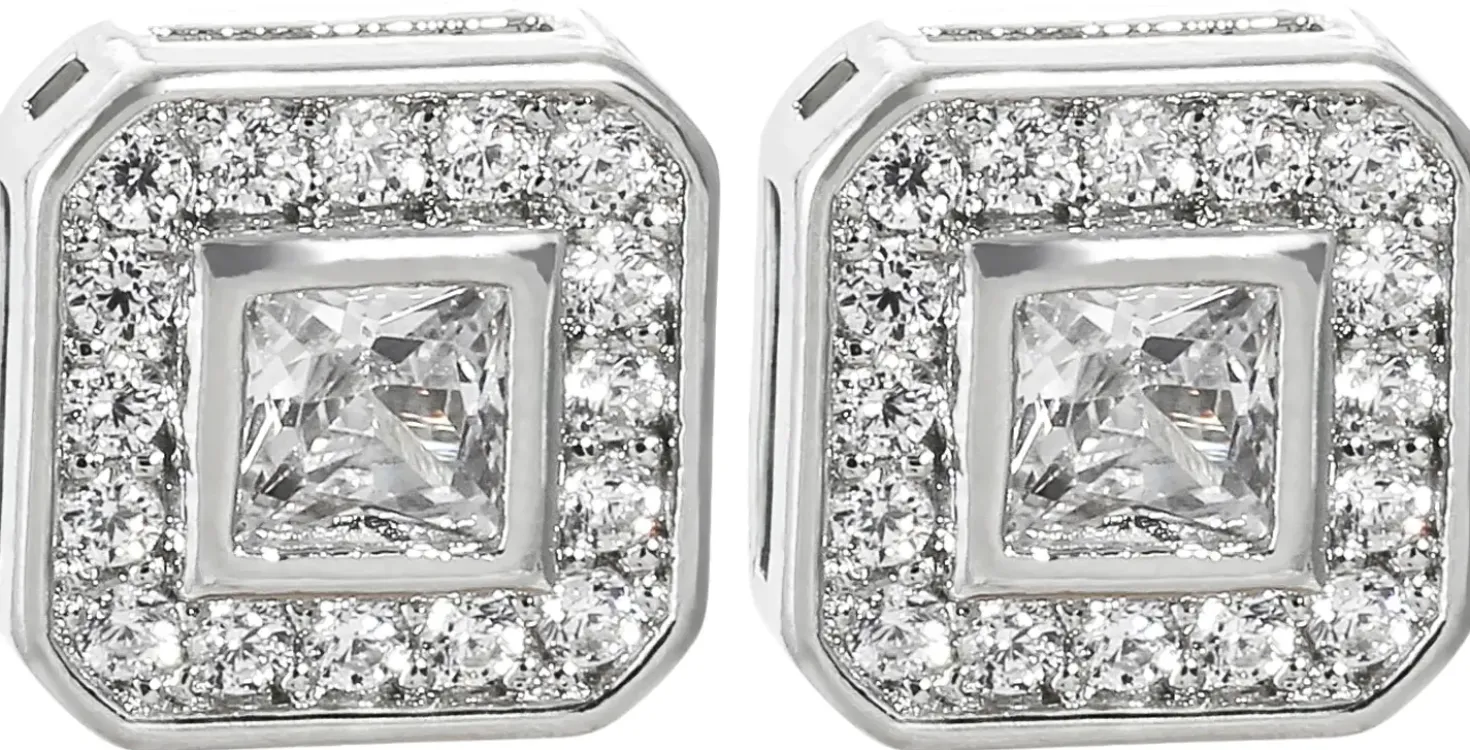 Orecchini a perno da uomo - Zirconia Shapes