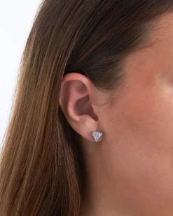 Orecchini a perno da uomo - Sparkling Triangle