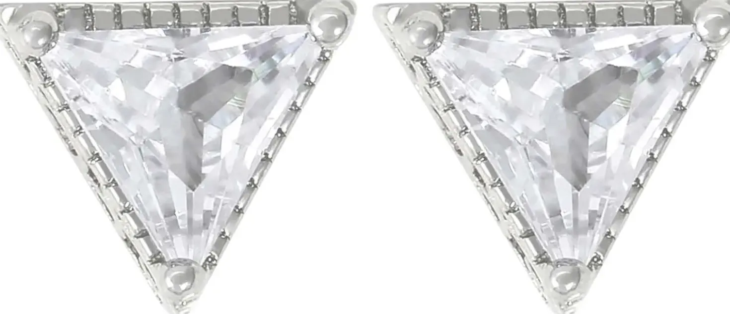 Orecchini a perno da uomo - Sparkling Triangle