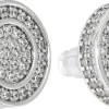 Orecchini a perno da uomo - Zirconia Circle