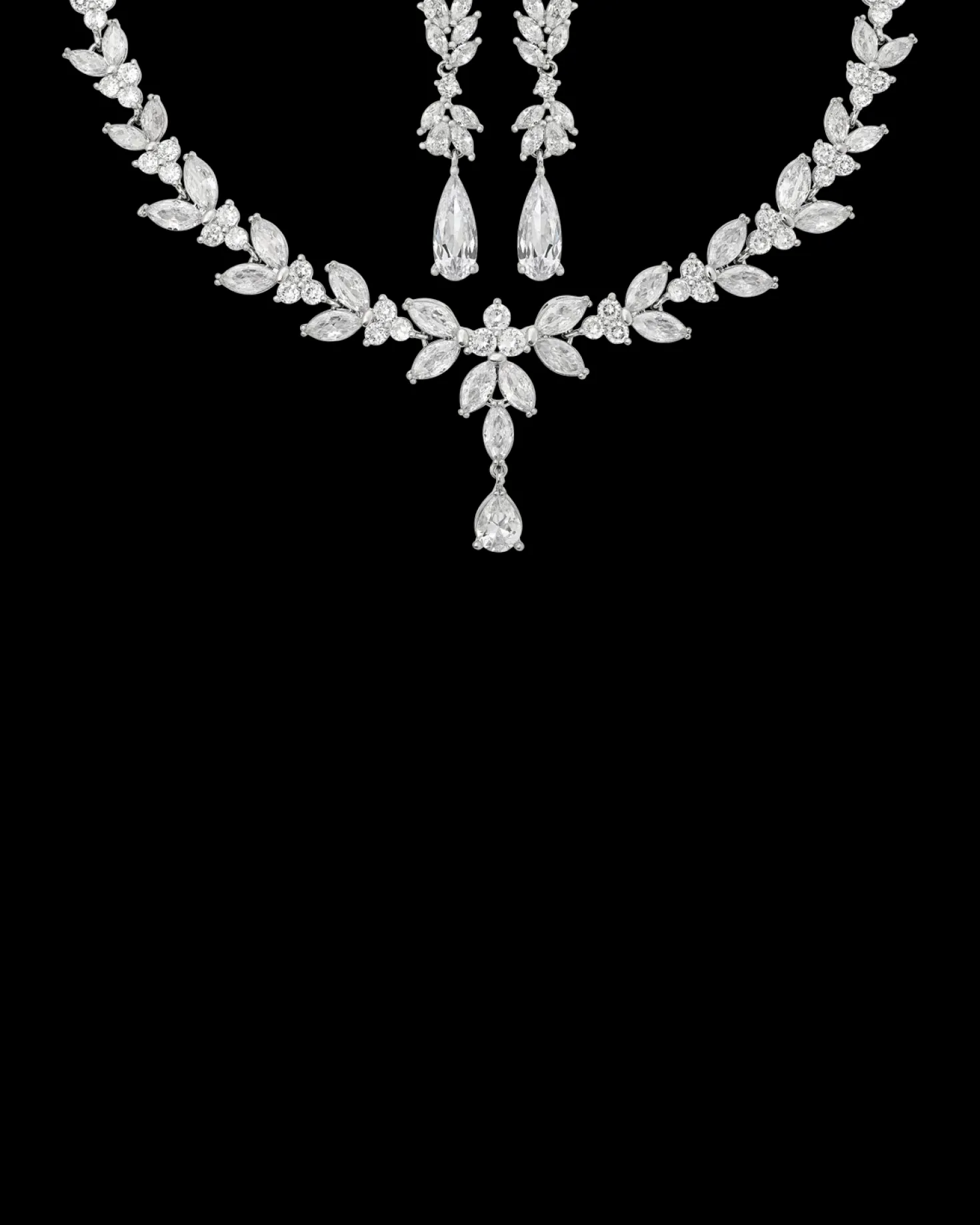 Parure - Floral Zirkonia