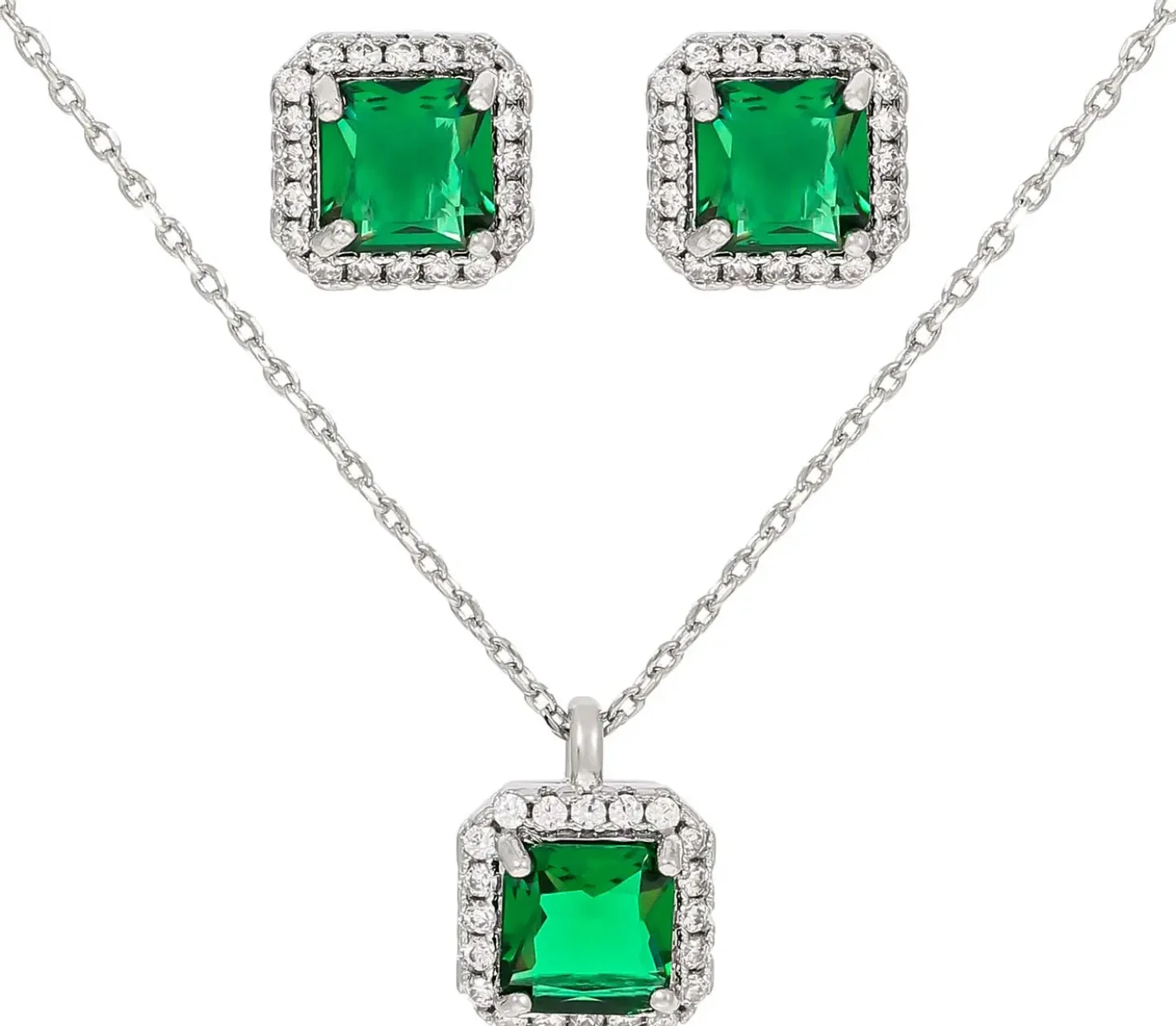 Parure di gioielli - Emerald Zirkonia