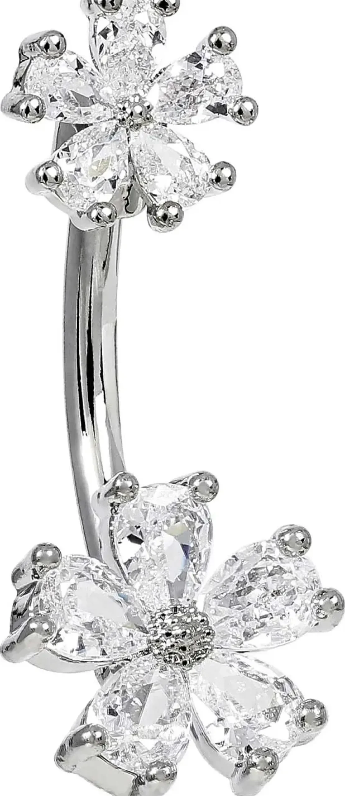 Piercing - Zirconia Flowers