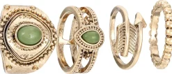 Set di anelli - Antique Green