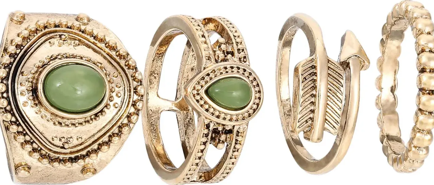 Set di anelli - Antique Green