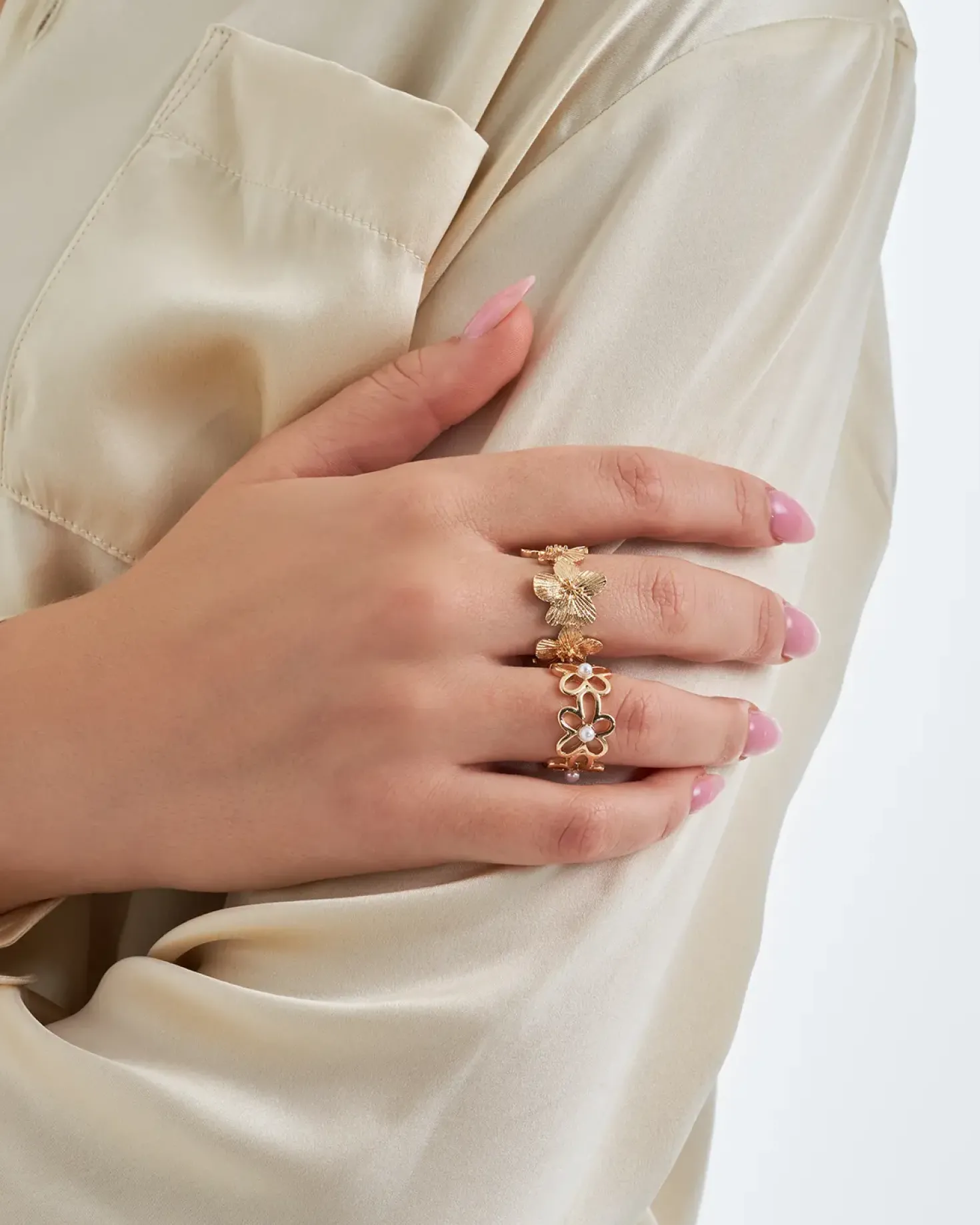 Set di anelli - Bloomy Blossom