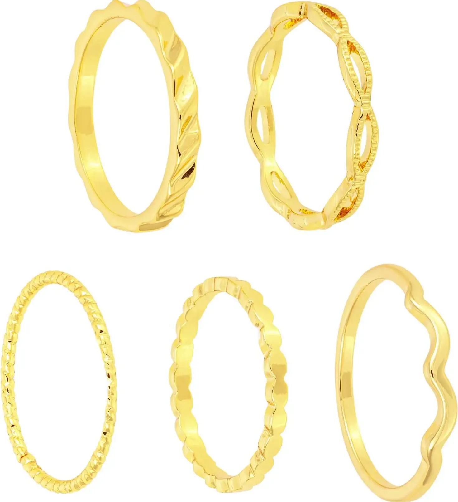 Set di anelli - Delicate Mix