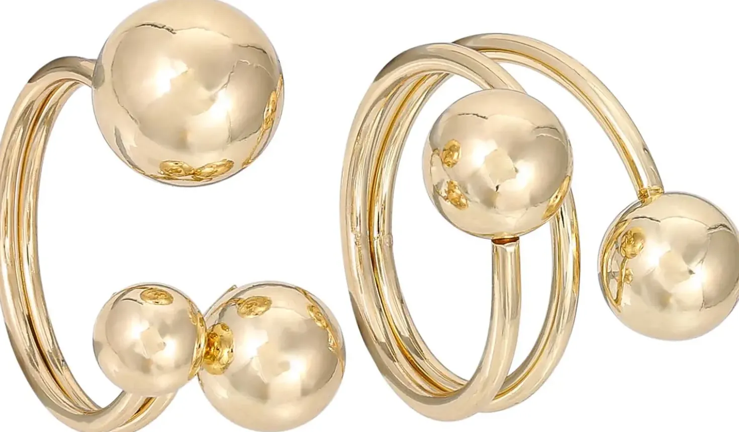 Set di anelli - Golden Beads