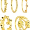 Set di anelli - Golden Rose