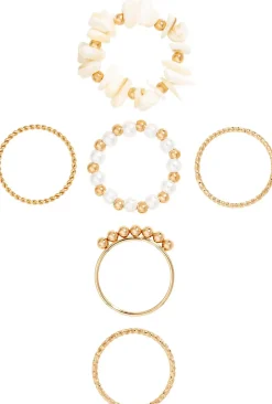 Set di anelli - Golden Shell