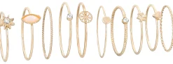 Set di anelli - Golden Vintage