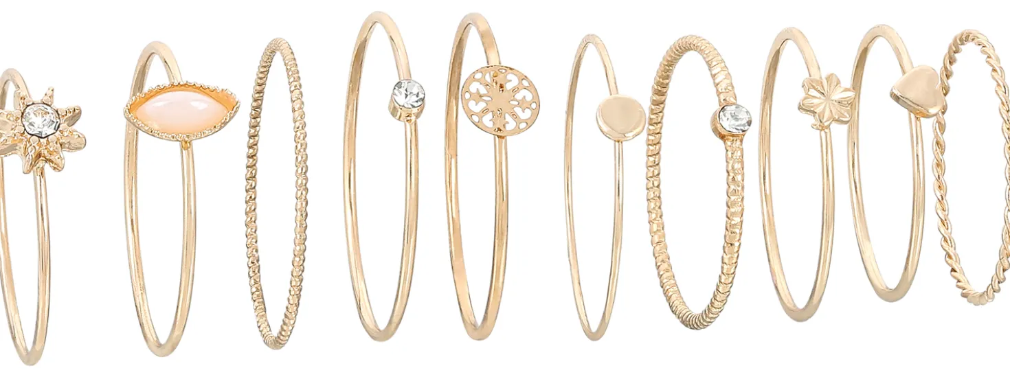 Set di anelli - Golden Vintage