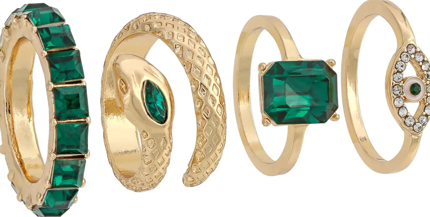 Set di anelli - Green Mystique
