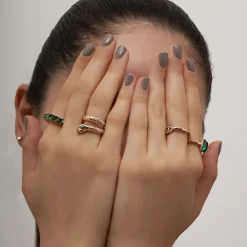 Set di anelli - Green Mystique