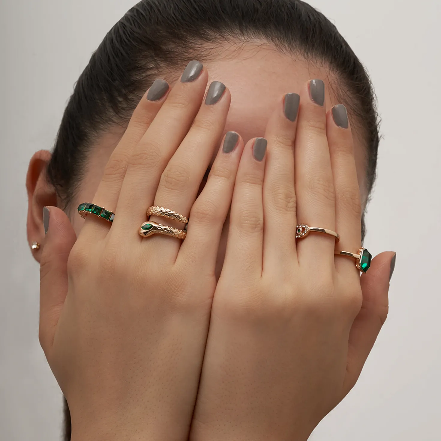 Set di anelli - Green Mystique
