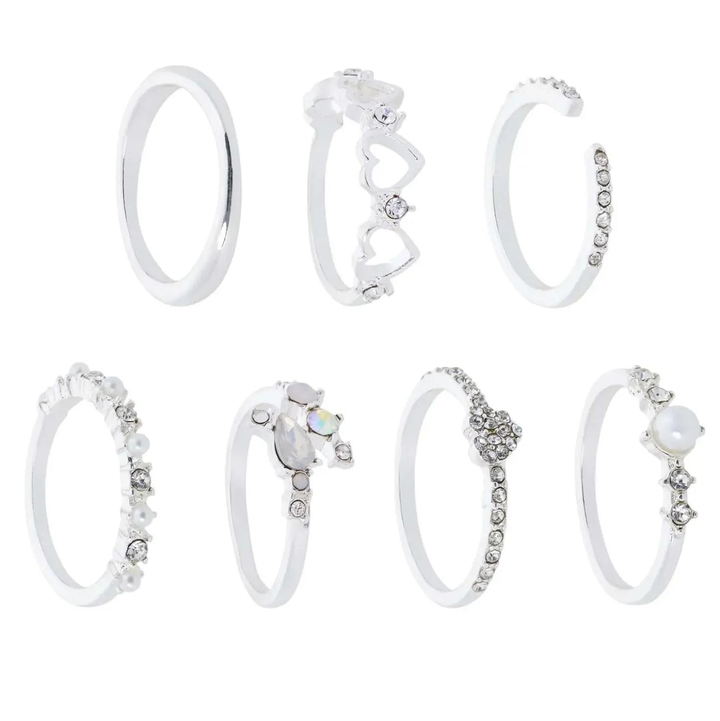 Set di anelli - Heart Charm