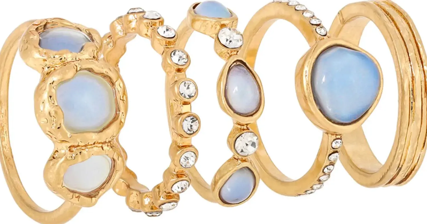 Set di anelli - Lovely Blue