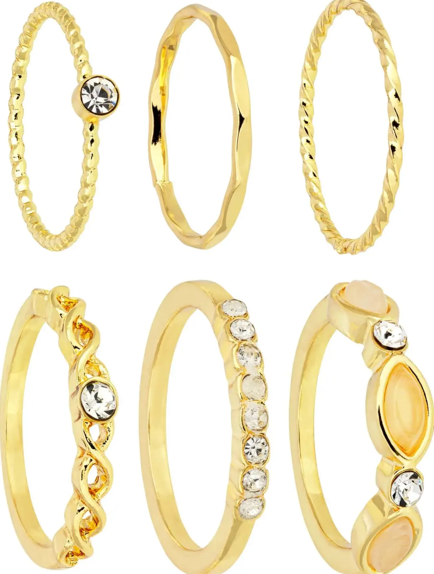 Set di anelli - Miraggio d'oro