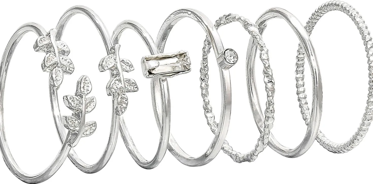 Set di anelli - Silver Glamour