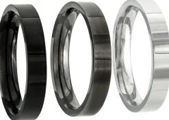 Set di anelli da uomo - Silver Shadow
