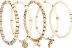 Set di braccialetti - Beige Summer