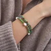 Set di braccialetti - Green Pearls