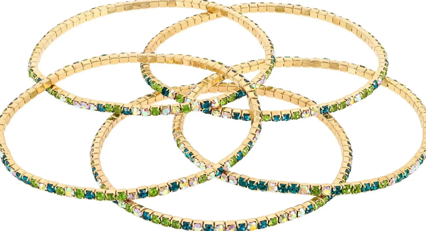 Set di braccialetti - Lime Sparkle