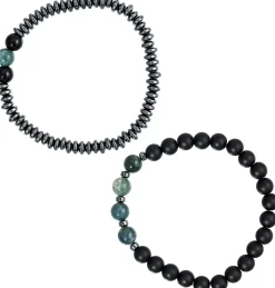Set di braccialetti da uomo - Agate Gems