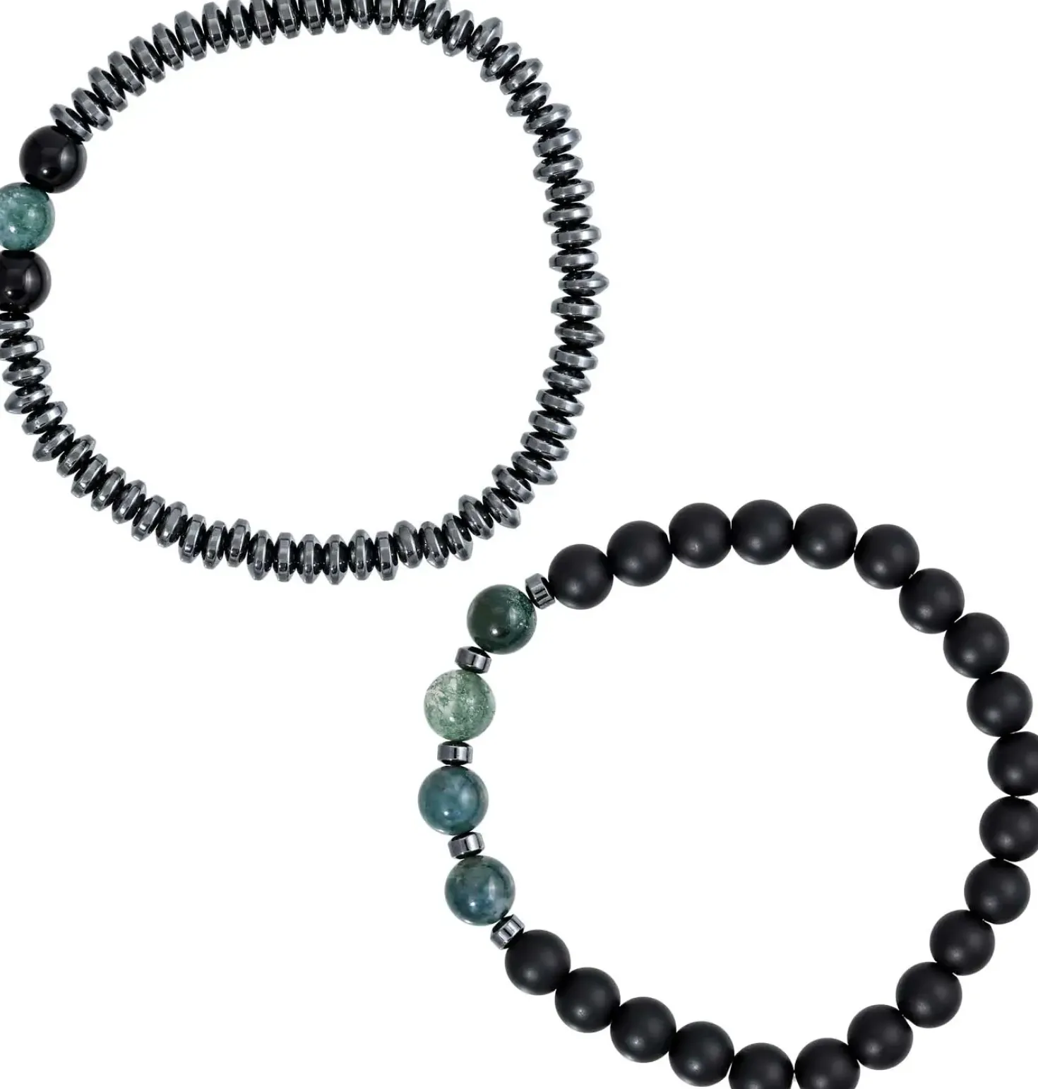 Set di braccialetti da uomo - Agate Gems