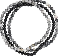 Set di braccialetti da uomo - Grey Agate