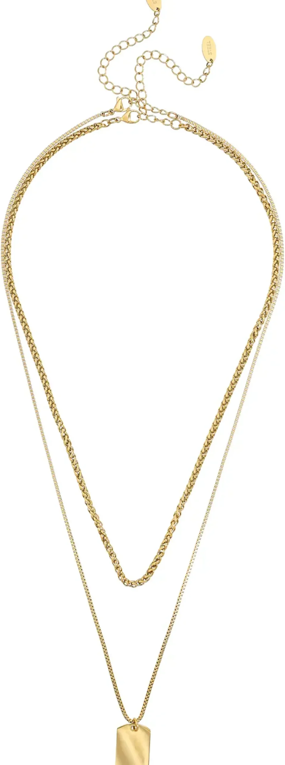 Set di collane da uomo - Golden Tag