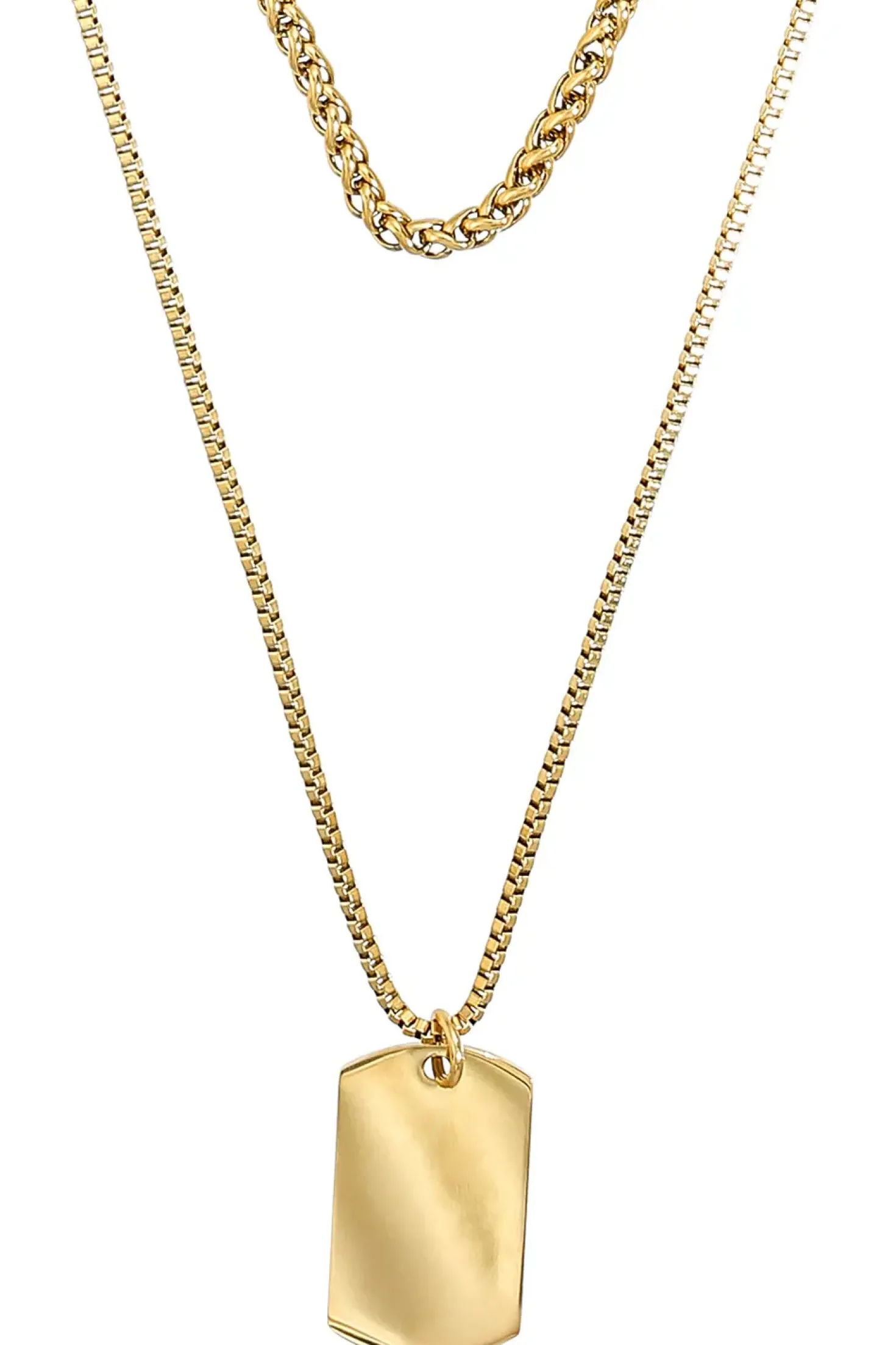 Set di collane da uomo - Golden Tag