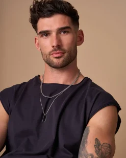 Set di collane da uomo - Silver Tag
