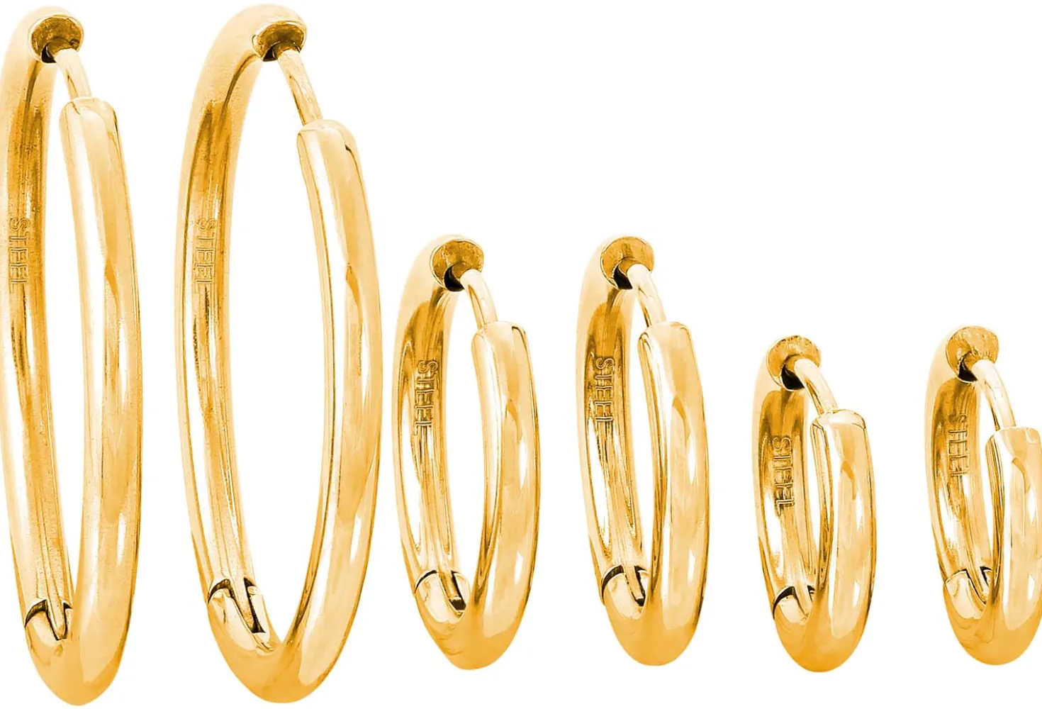 Set di creoli - Classic Steel