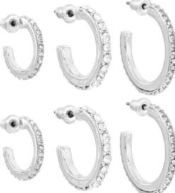 Set di creoli - Essential Silver