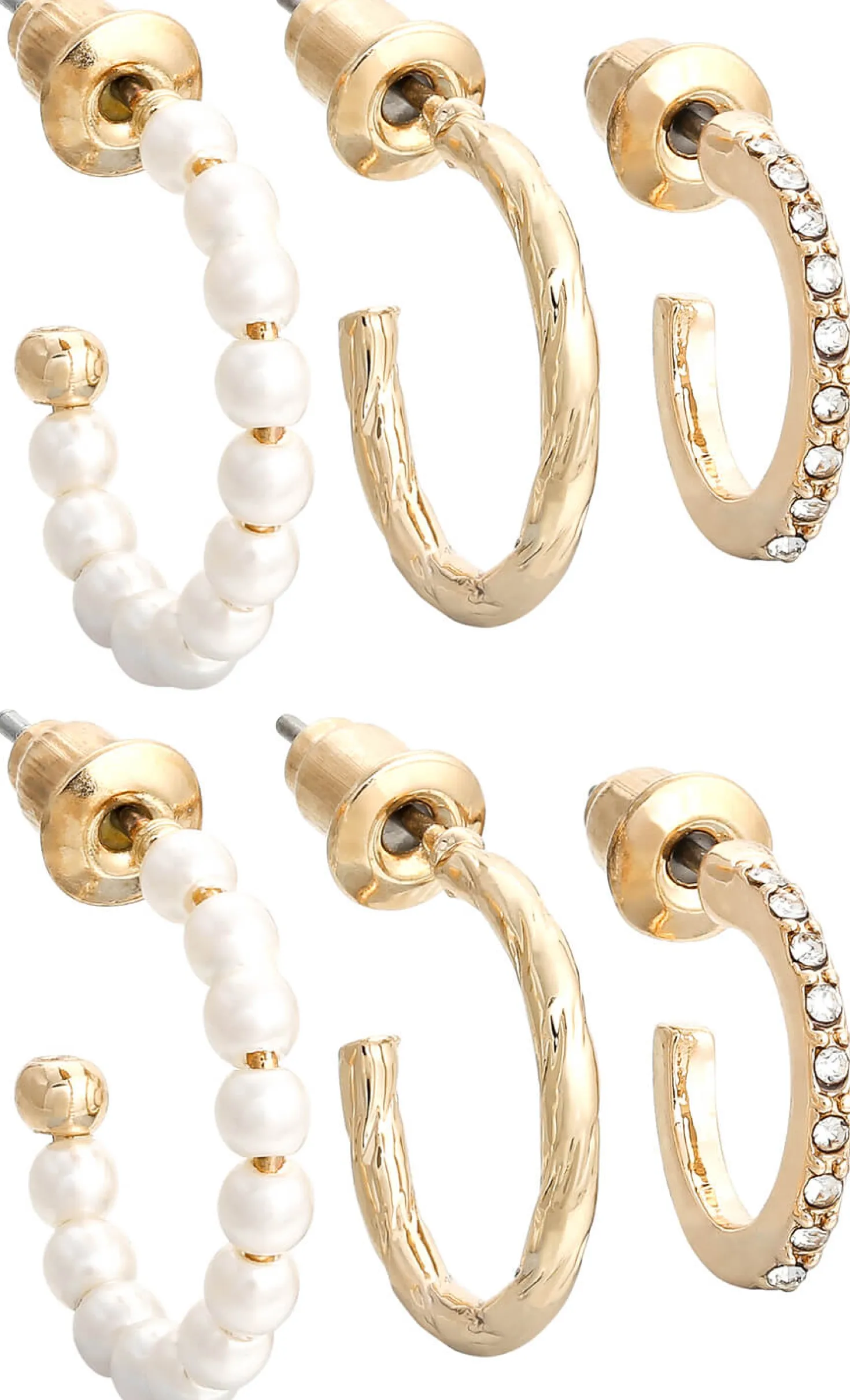 Set di creoli - Shiny Pearls