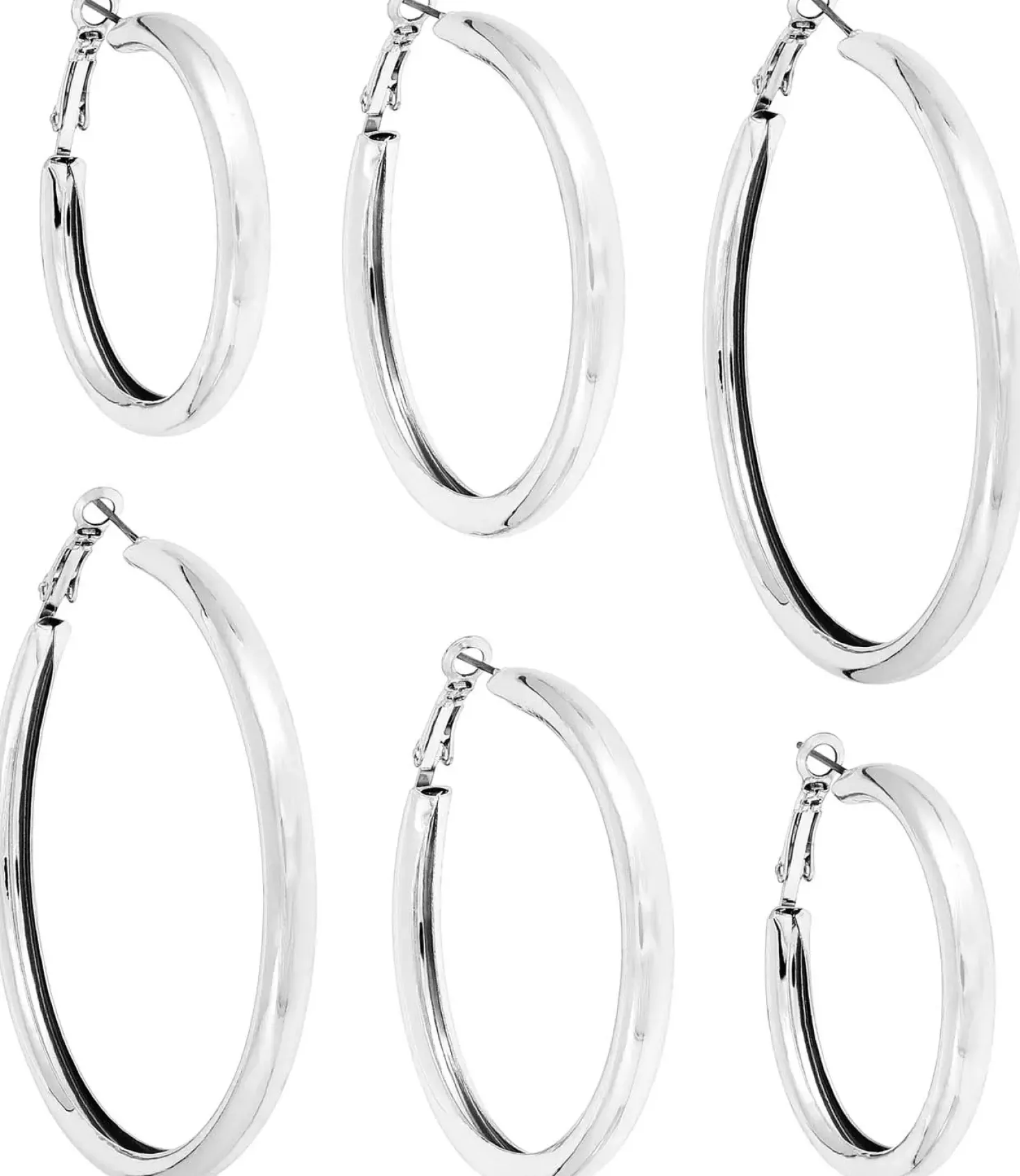 Set di creoli - Silver Essentials