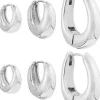 Set di creoli - Silver Shine