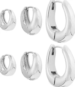 Set di creoli - Silver Shine