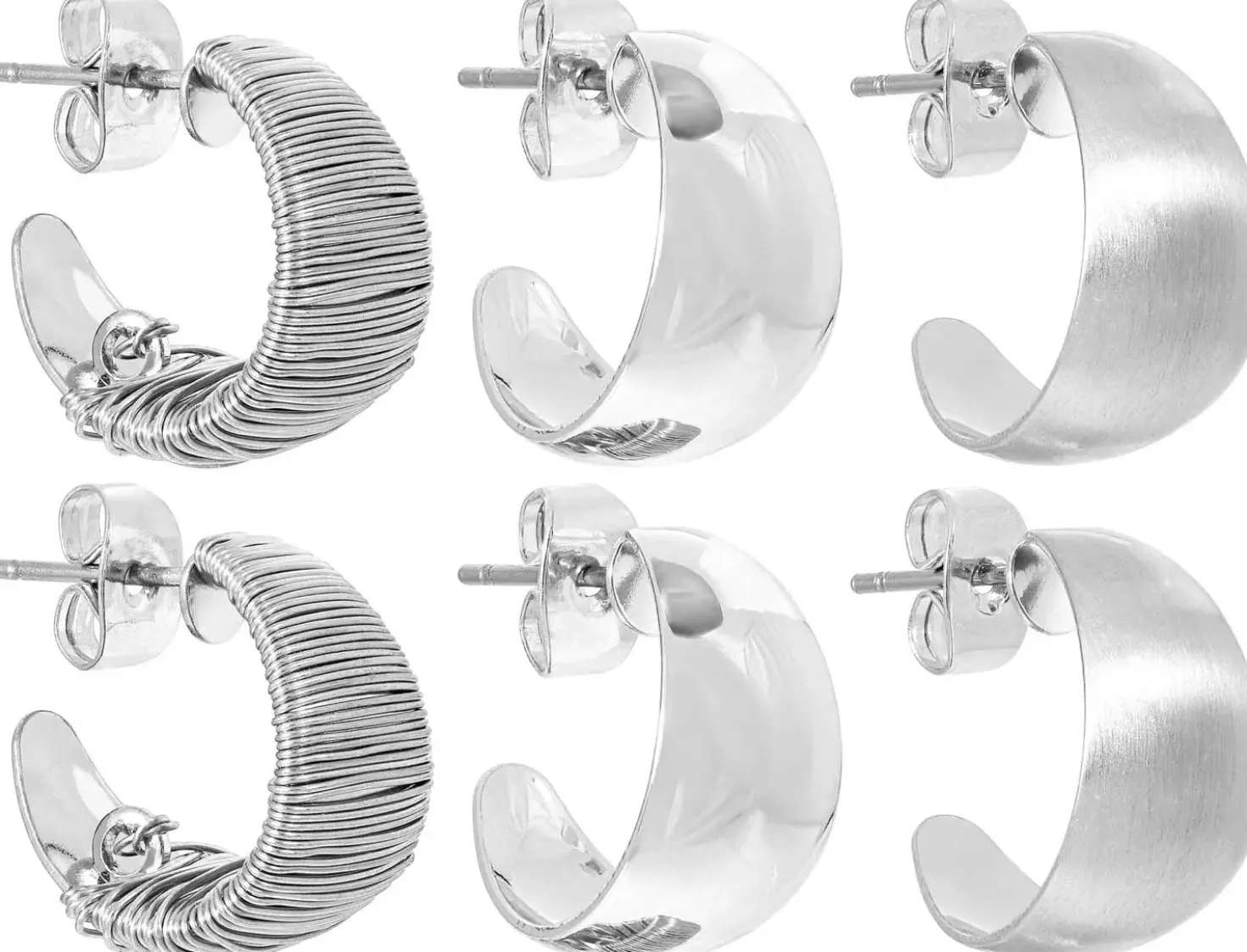 Set di creoli - Silver Shines