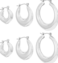 Set di creoli - Silver Trio