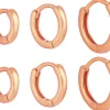 Set di creoli - Slim Rosegold